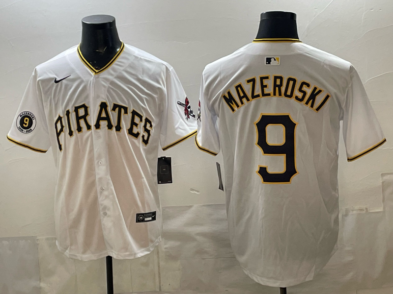 Men Pittsburgh Pirates #9 Mazeraski white Game 2026 Nike MLB Jersey 03002->pittsburgh pirates->MLB Jersey